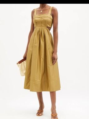aje champagne dress Angelique Mini Dress